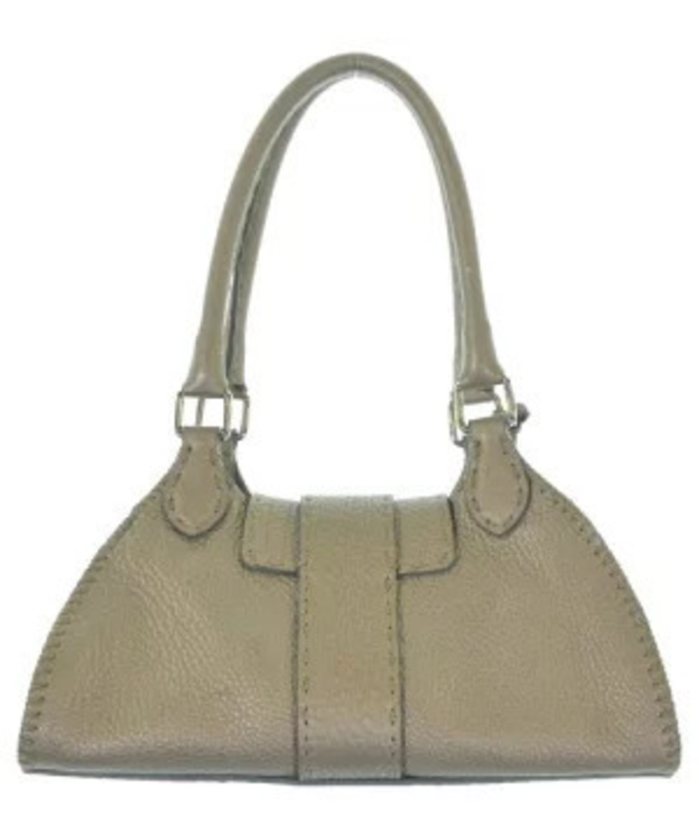 Fendi Selleria Gray handbag leather Gray